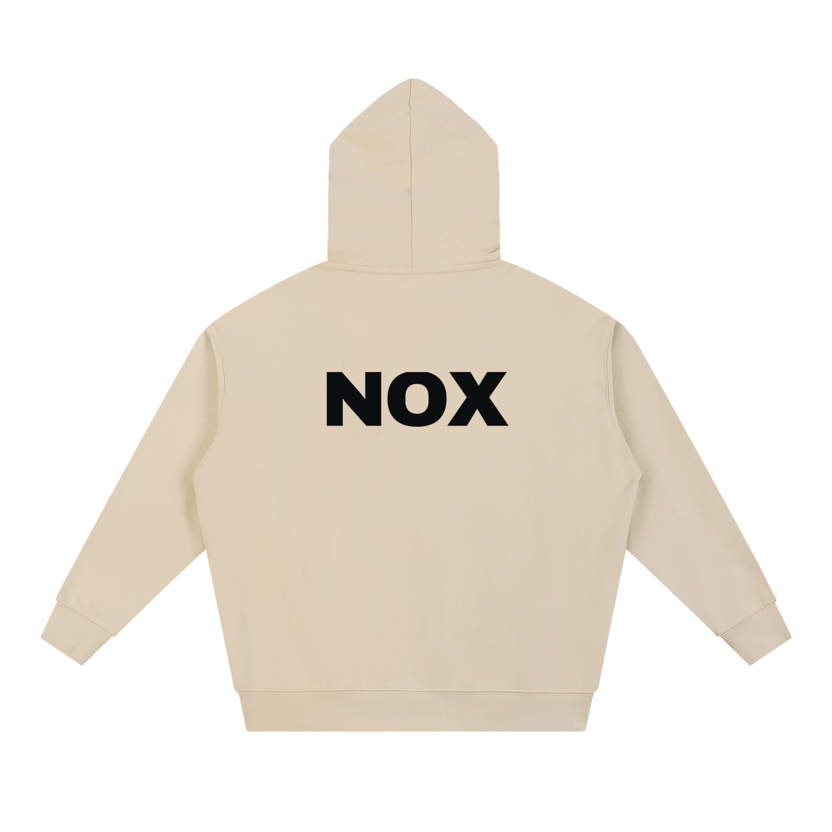 NOX Back Logo Hoodie — Bone