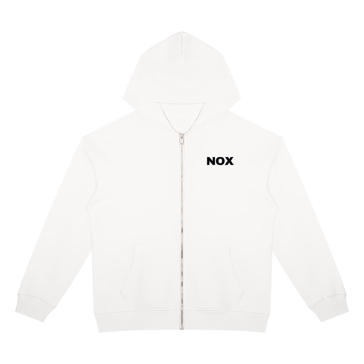 NOX Zip-Up Hoodie — Bone