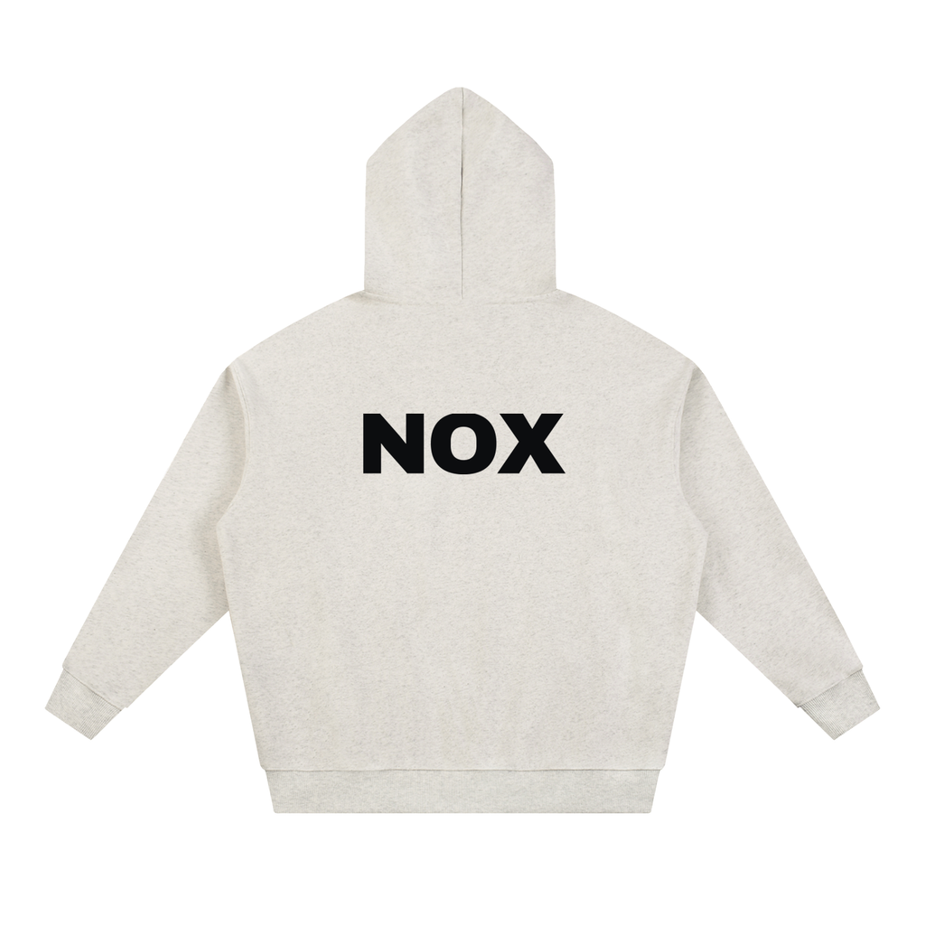 NOX Back Logo Hoodie — Bone