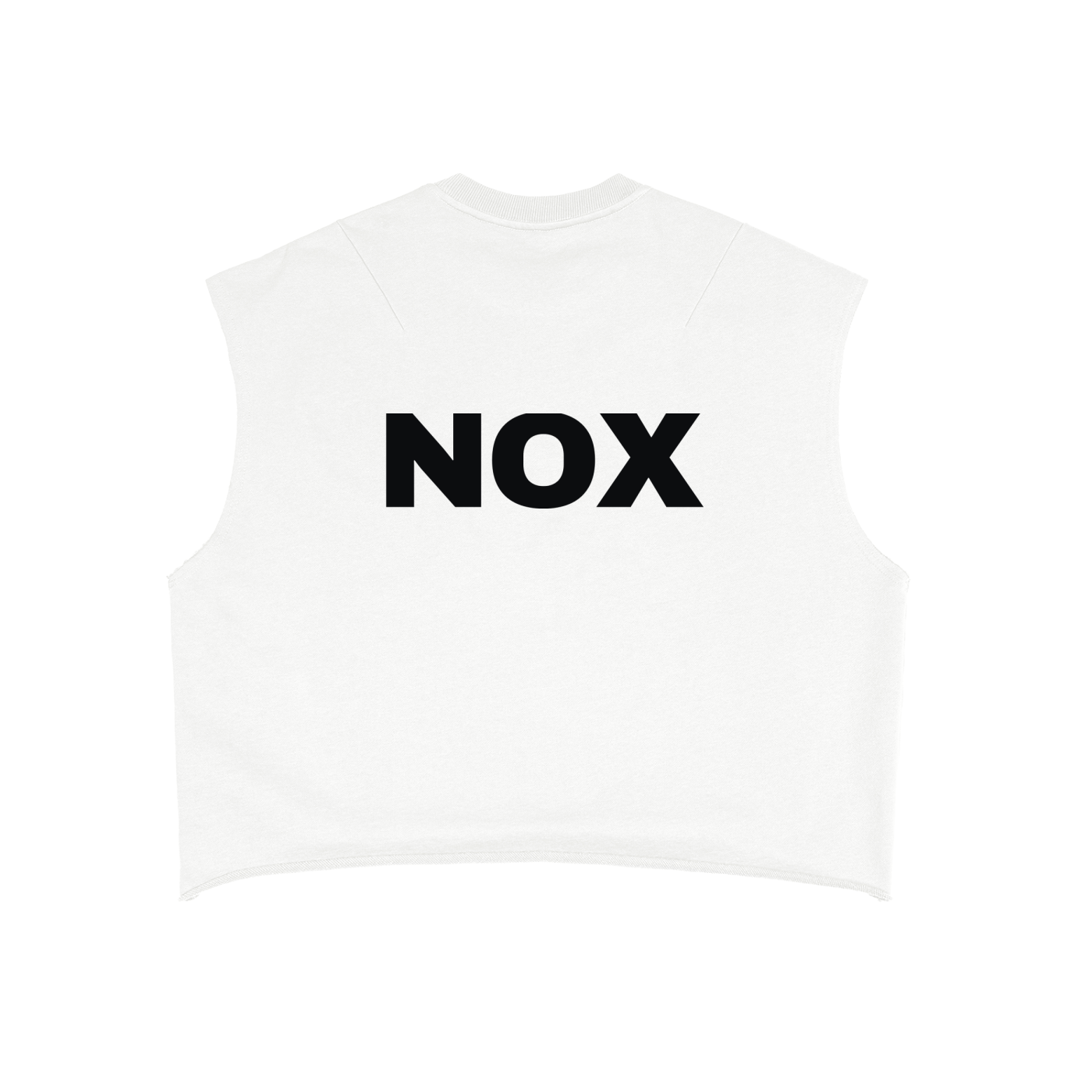 NOX Back Logo Boxy Cut-Off — Bone
