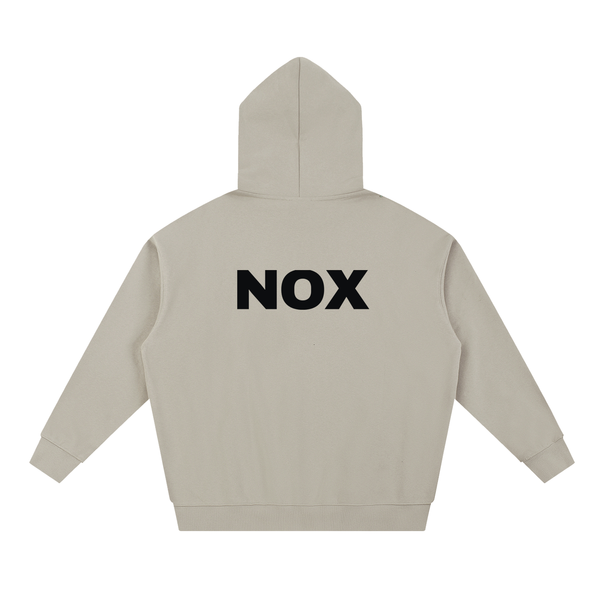 NOX Back Logo Hoodie — Bone