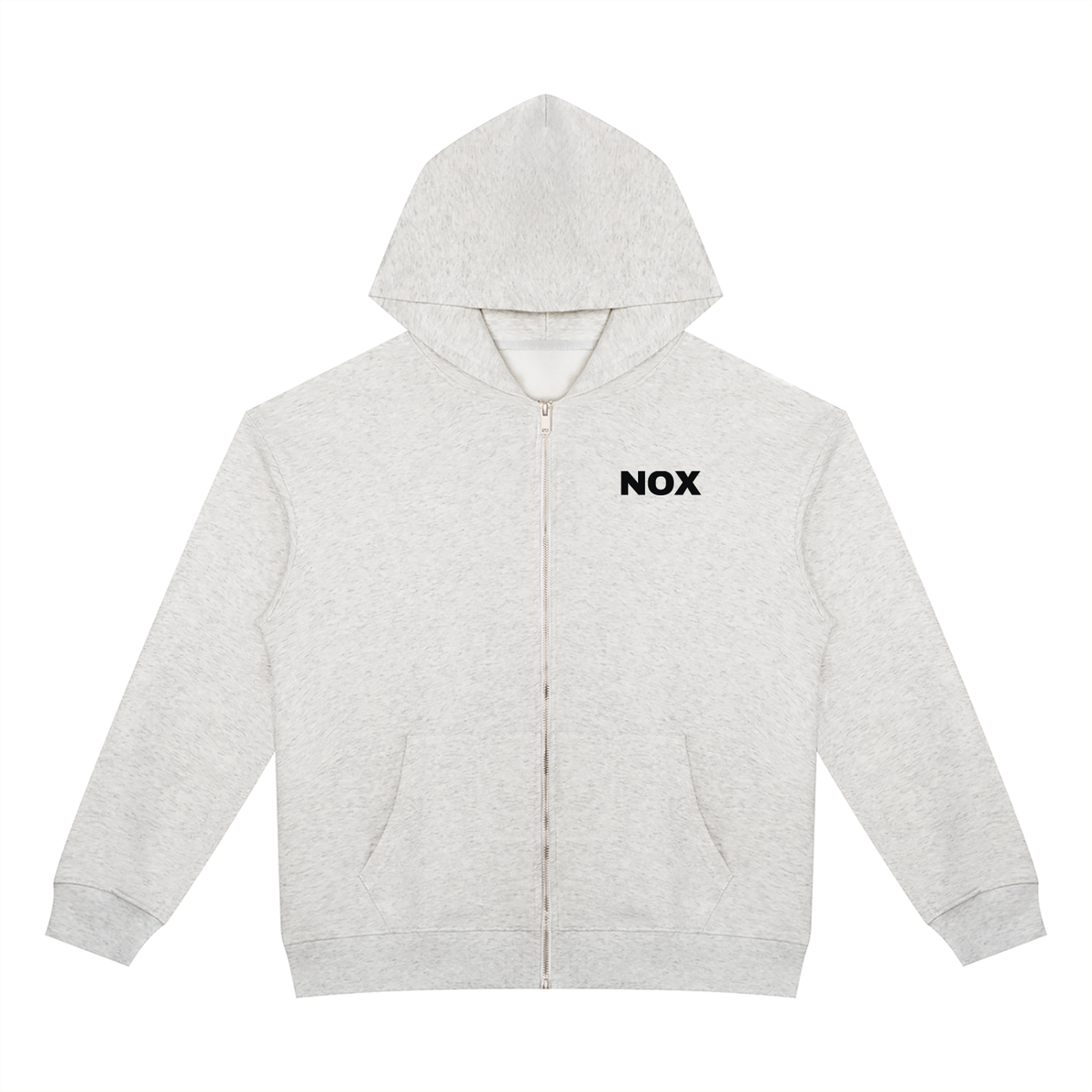 NOX Zip-Up Hoodie — Bone