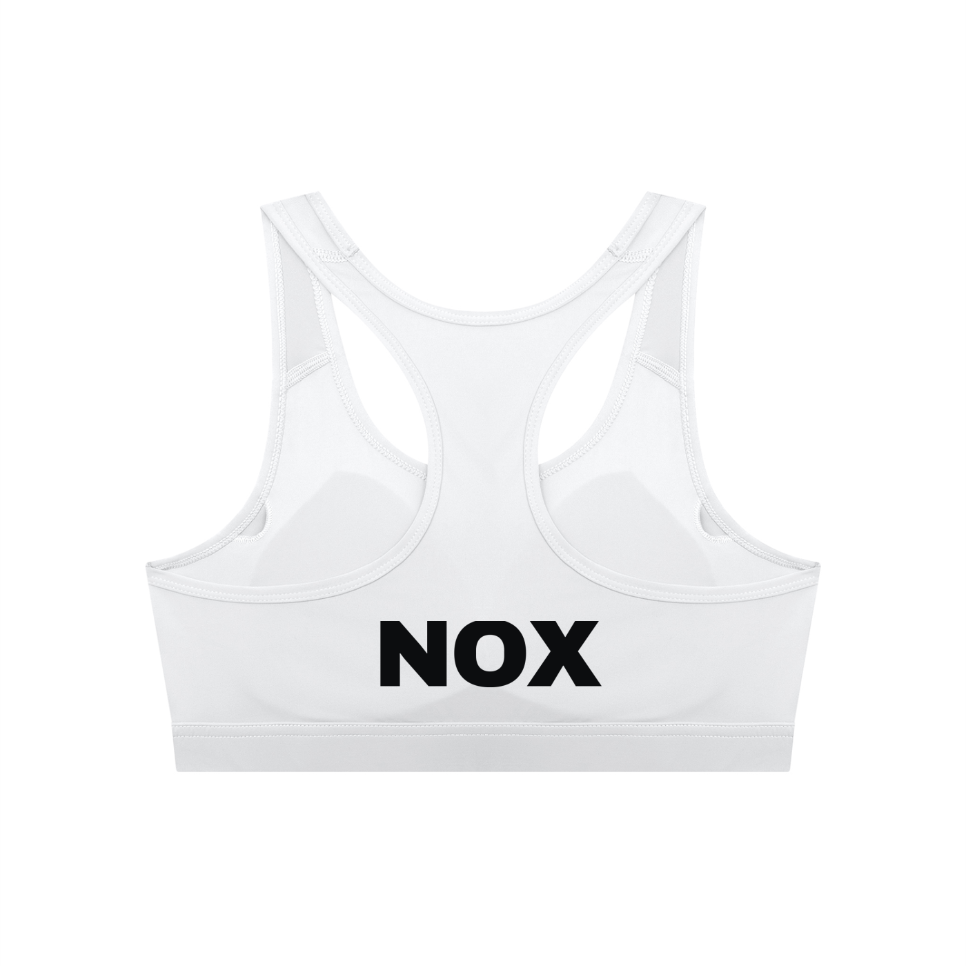 NOX Back Logo Sports Bra — Bone