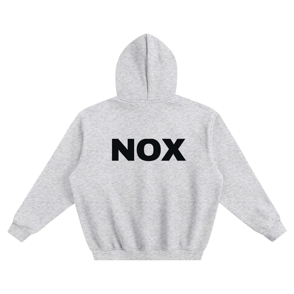 NOX Back Logo Boxy Hoodie — Bone