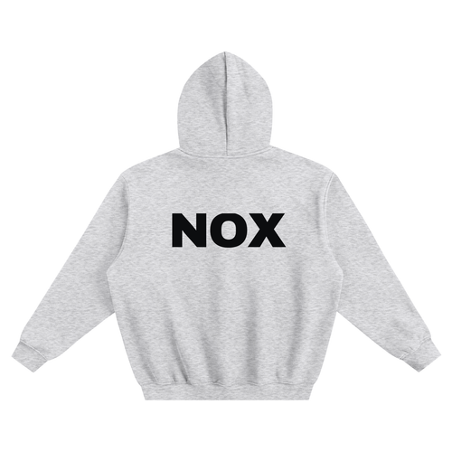 NOX Back Logo Boxy Hoodie — Bone