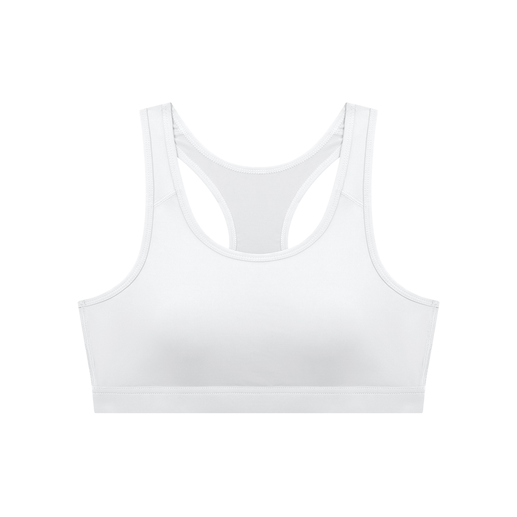 NOX Back Logo Sports Bra — Bone